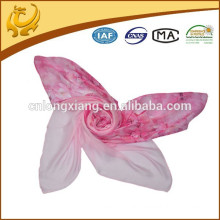 Custome New Design Wholesale Casual 100% Silk Feeling Comfortable Plain Chiffon Scarves